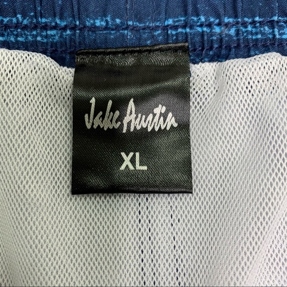 Jake Austin Red, White and Blue Swim Trunks - Picture 5 of 6